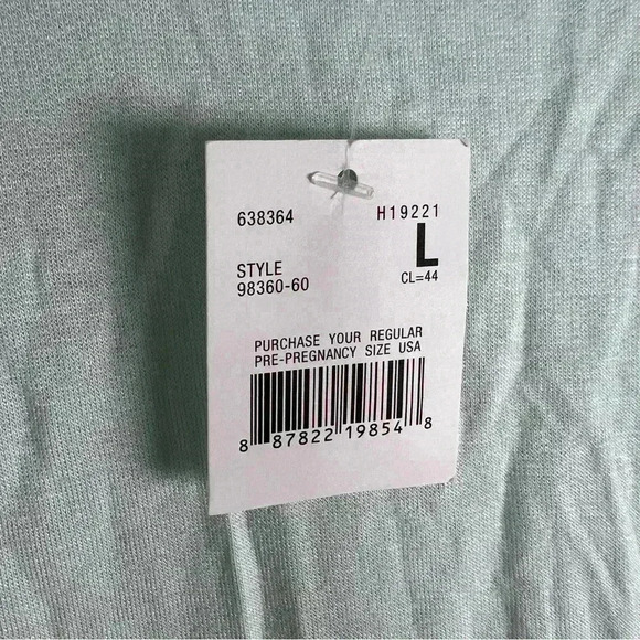 Motherhood maternity  mint green long sleeve top - Picture 6 of 9